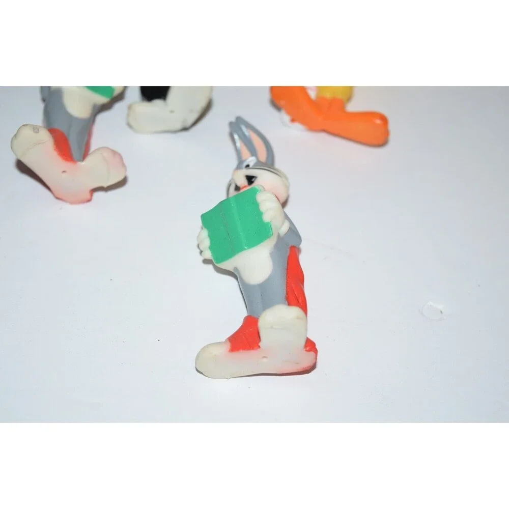 Vtg 1997 Looney Tunes Christmas String Light Covers 10 pc Tweety‎ Bugs Bunny Taz